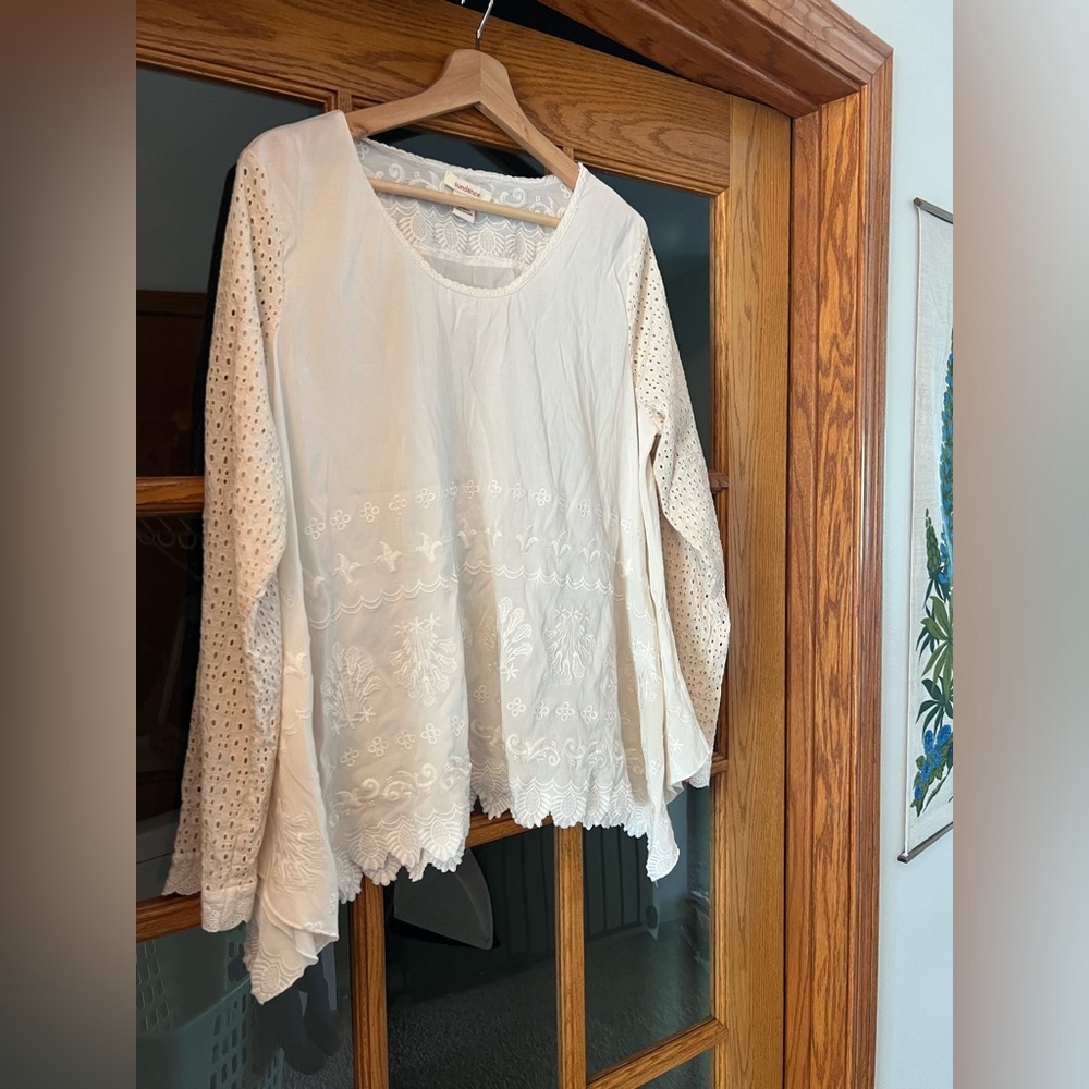 Sundance Lace Cream Blouse